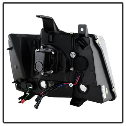 Spyder 07-14 Chevy Suburban/1500/2500/Tahoe V2 Projector Headlights Smoke PRO-YD-CSUB07V2-DRL-SM SPYDER
