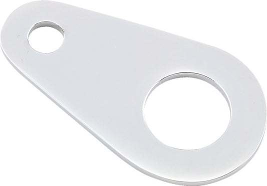 Bikers Choice Chrome Custom Single Hole Universal Ignition Switch Bracket Replaces H-D 69024-77 - 492790
