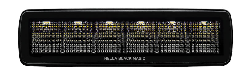 Hella Universal Black Magic 6 L.E.D. Mini Light Bar - Flood Beam Hella