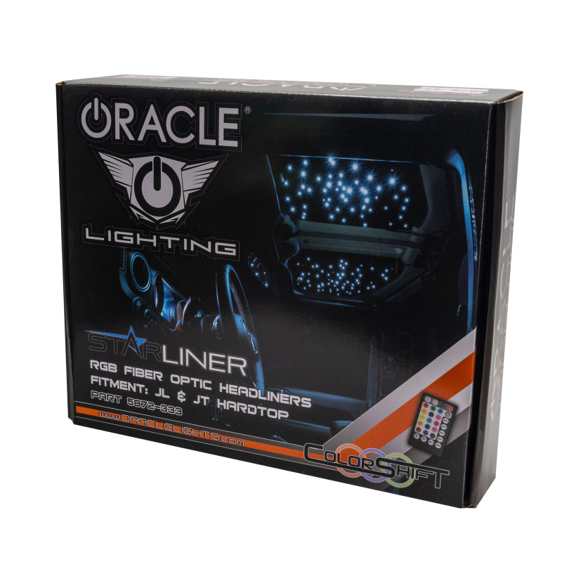 Oracle StarLINER Fiber Optic Hardtop Headliner for Wrangler JL/Gladiator JT - ColorSHIFT ORACLE Lighting