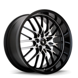 Konig Lace 16x7 10x110/115 ET40 Black/Machine Spoke