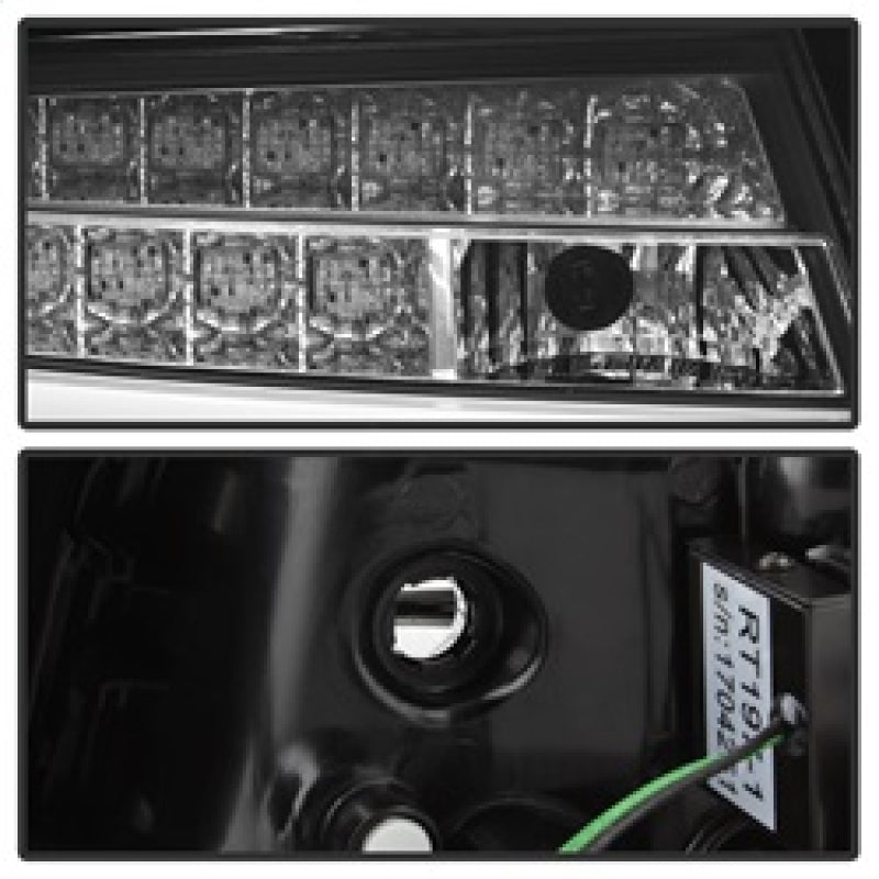 Spyder 09-12 Audi A6 LED Tail Lights - Black (ALT-YD-AA609-LED-BK) SPYDER