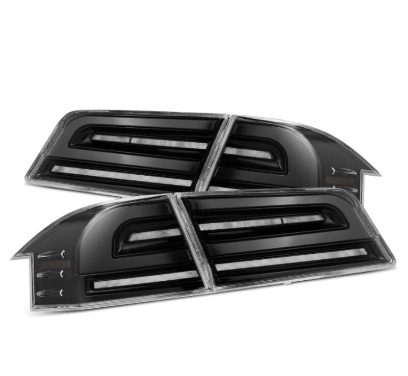 AlphaRex 601110 12-21 Tesla Model S LUXX-Series LED Tail Lights - Alpha-Black