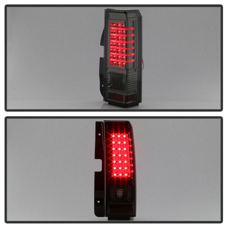 Xtune Hummer H3 06-09 ( Non H3T ) LED Tail Lights Smoke ALT-ON-HH306-LED-SM SPYDER