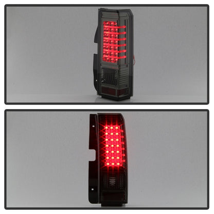 Xtune Hummer H3 06-09 ( Non H3T ) LED Tail Lights Smoke ALT-ON-HH306-LED-SM SPYDER