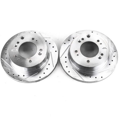 Power Stop 07-09 Kia Sorento Rear Evolution Drilled & Slotted Rotors - Pair PowerStop