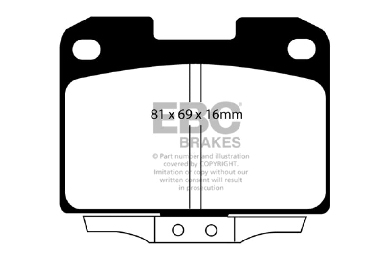 EBC YellowStuff Rear Brake Pads - DP41098R