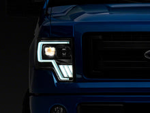 Load image into Gallery viewer, Raxiom 09-14 Ford F-150 Axial G4 Light Bar Switchback Projector Headlights- Blk Housing (Clear Lens)