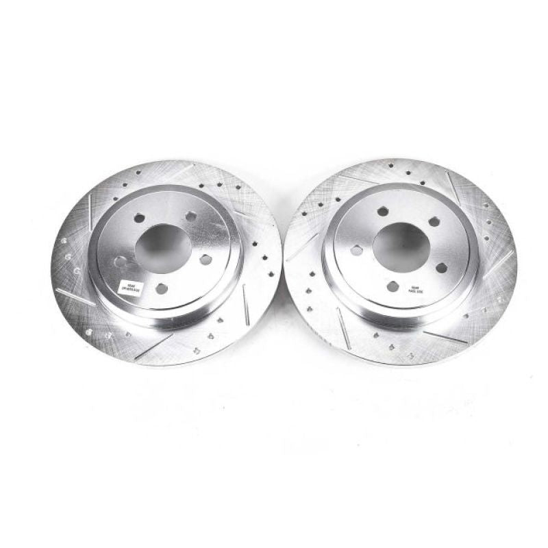 Power Stop 05-08 Ford Escape Rear Evolution Drilled & Slotted Rotors - Pair PowerStop