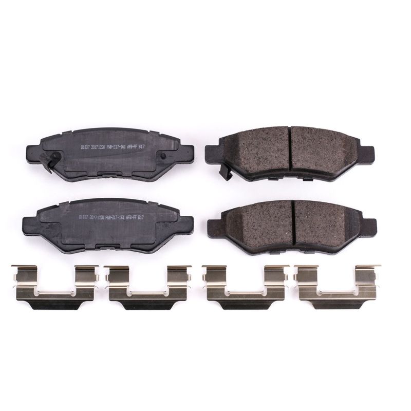 Power Stop 08-14 Cadillac CTS Rear Z17 Evolution Ceramic Brake Pads w/Hardware PowerStop