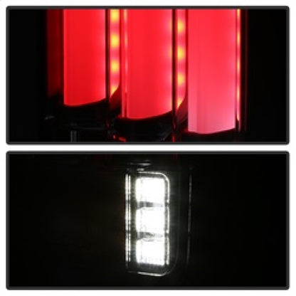 Spyder 07-16 Jeep Wrangler Version 2 Light Bar LED Tail Lights - Black (ALT-YD-JWA07V2-LBLED-BK) SPYDER
