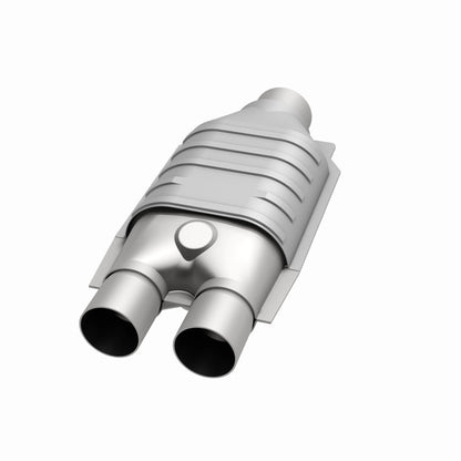 MagnaFlow Conv Univ 2inch Inlet/2.5inch Outlet Dual/Single Oval Shape Magnaflow