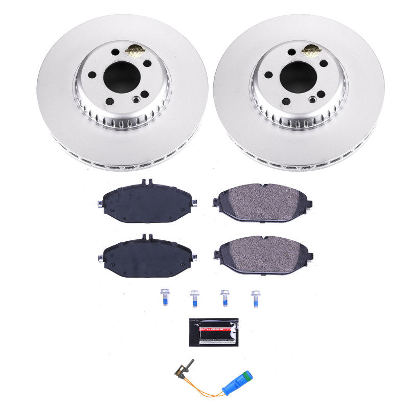 Power Stop 17-18 Mercedes-Benz C300 Front Euro-Stop Brake Kit PowerStop