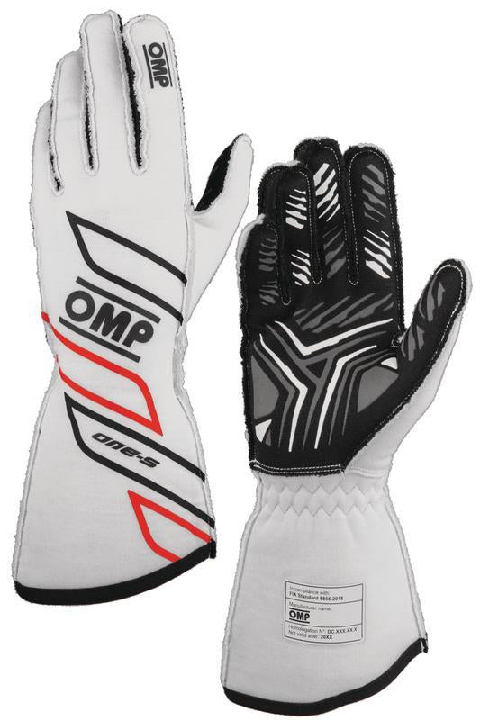 OMP ONE-S GLOVES my2025 FIA 8856-2018 BLACK SZ XS