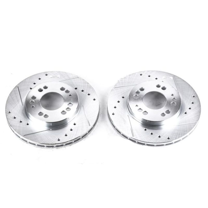 Power Stop 91-96 Dodge Stealth Front Evolution Drilled & Slotted Rotors - Pair PowerStop