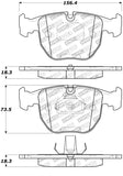 StopTech Premium Ceramic Front Brake Pads - 308.06810