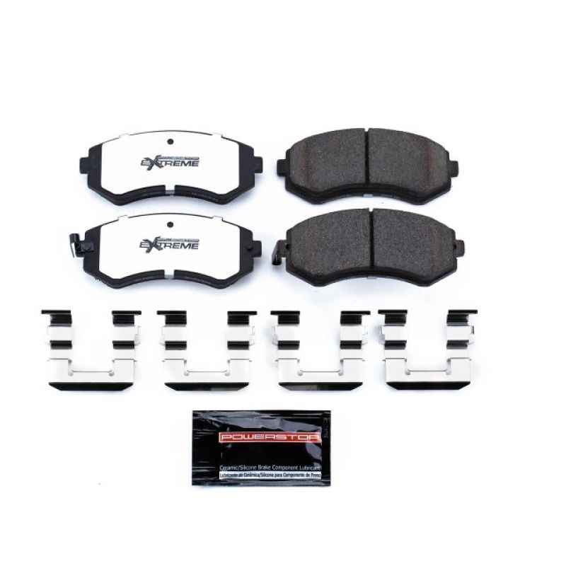 Power Stop 89-96 Nissan 240SX Front Z26 Extreme Street Brake Pads w/Hardware PowerStop