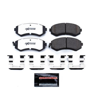 Power Stop 89-96 Nissan 240SX Front Z26 Extreme Street Brake Pads w/Hardware PowerStop