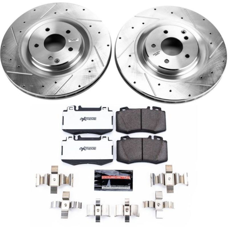 Power Stop 02-04 Mercedes-Benz C32 AMG Front Z26 Street Warrior Brake Kit PowerStop