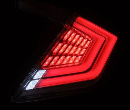 AlphaRex 676030 16-21 Honda Civic Hatchback / Type-R FK8 Nova-Series LED Tail Lights (Pair) - Clear