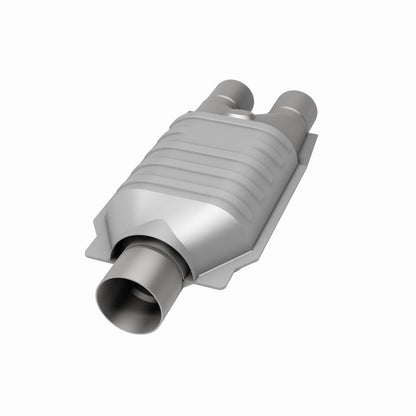 MagnaFlow Conv Univ 2inch Inlet/2.5inch Outlet Dual/Single Oval Shape Magnaflow