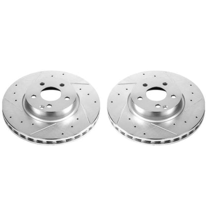 Power Stop 13-14 Mercedes-Benz C300 Front Evolution Drilled & Slotted Rotors - Pair PowerStop