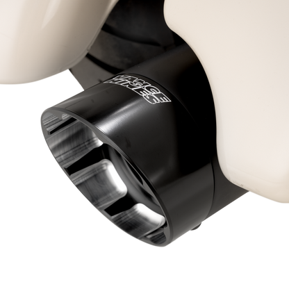 Vance & Hines HD M8 Touring Razorback 450 Slip-on Exhaust - Wrinkle Black