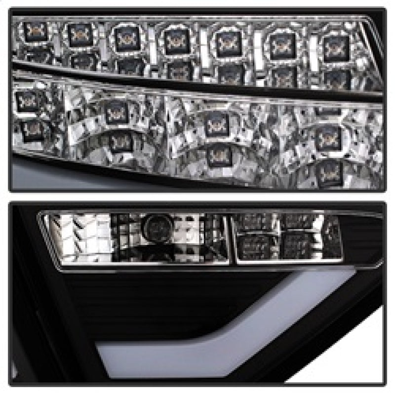 Spyder Audi A5 08-12 LED Tail Lights Black ALT-YD-AA508-LED-BK SPYDER
