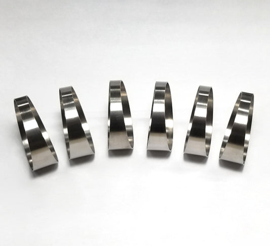 Stainless Bros 1.50in x 1.5D/2.25in CLR Loose Radius 16 Gauge Pie Cut 6pk