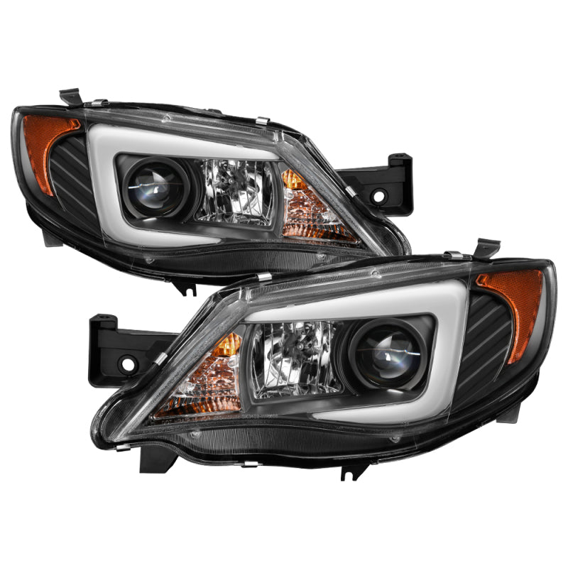 Spyder Subaru WRX 08-09 Projector Headlights - Halogen Model Only - Black PRO-YD-SWRX08-LBDRL-BK SPYDER