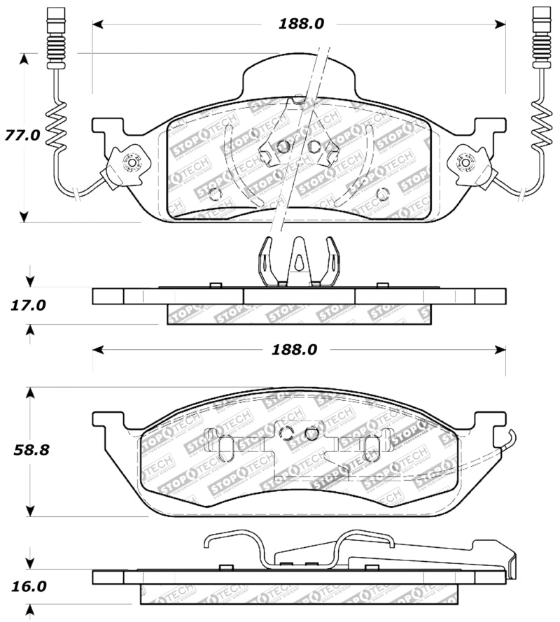 StopTech Performance Brake Pads Stoptech