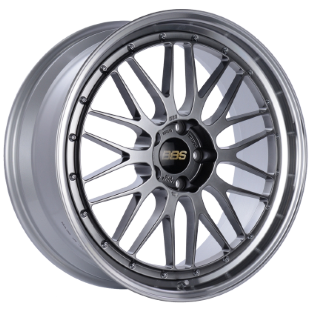 BBS LM 18x10 5x114.3 ET25 PFS Gold Center Diamond-Cut Rim Wheel PFS/Clip Req