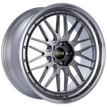 BBS LM 20x8.5 5x112 ET22 Diamond Black Center Diamond Cut Lip Wheel - PFS LM457DBPK