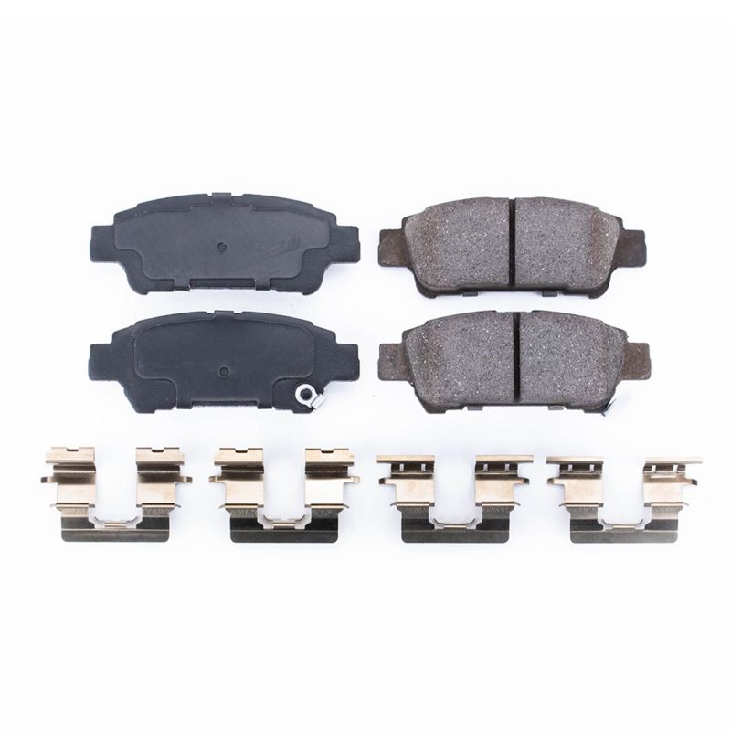 Power Stop 04-10 Toyota Sienna Rear Z17 Evolution Ceramic Brake Pads w/Hardware PowerStop