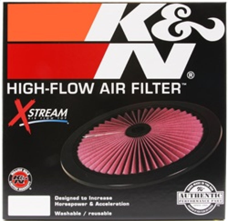 K&N X-Stream Top Filter X-Stream 14 inch OD Chrome K&N Engineering