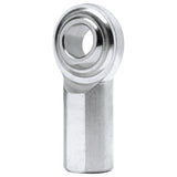 QA1 G Series 2-Pc Rod End - Female/Left Hand - 14mm Bore x M14x2.0 - Stainless Steel w/PTFE