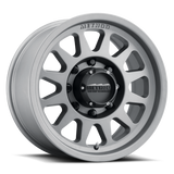 Method MR704 HD 17x9 18mm Offset 8x6.5 130.81mm CB Titanium Wheel