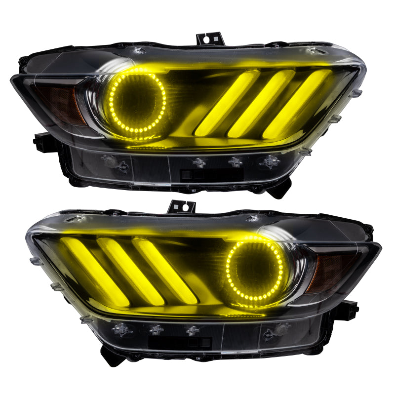 Oracle 15-17 Ford Mustang V6/GT/Shelby DRL Upgrade w/ Halo Kit - ColorSHIFT w/ BC1 Controller ORACLE Lighting