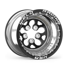 Load image into Gallery viewer, Weld Alpha-1 15x13 / 5x4.75 BP / 4in. BS Black Wheel - Black Double Beadlock MT