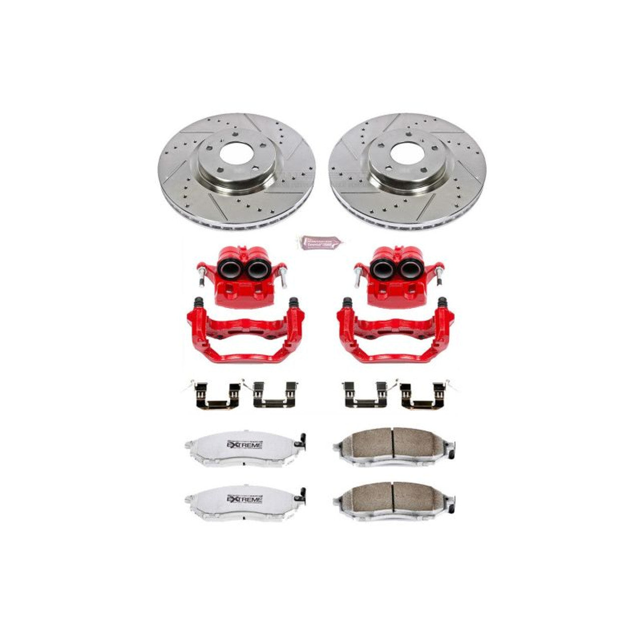 Power Stop 2009 Nissan 350Z Front and Rear Z26 Street Kit w/Cals