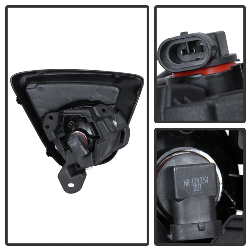 Spyder Mazda CX-5 2012-2015 OEM Fog Light W/Universal Switch- Clear FL-MCX52012-C SPYDER