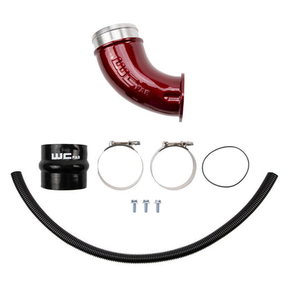 Wehrli 01-04 Duramax LB7 4in High Flow Intake Horn - WCFab Red - WCF100535-RED