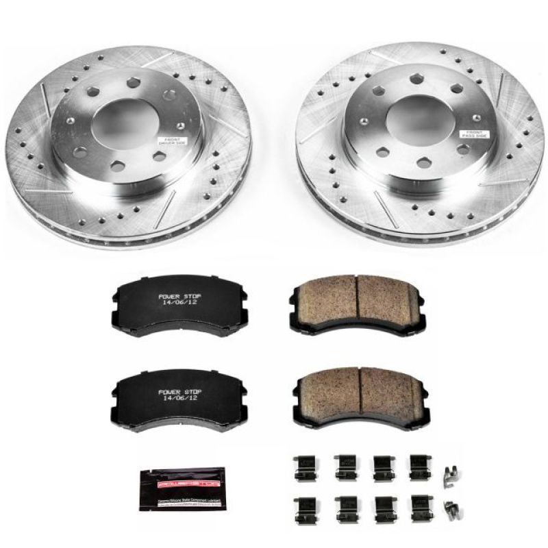 Power Stop 02-07 Mitsubishi Lancer Front Z23 Evolution Sport Brake Kit