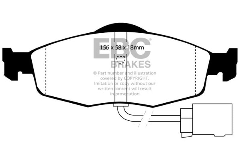 EBC Ultimax Front Brake Pads - UD1955 EBC