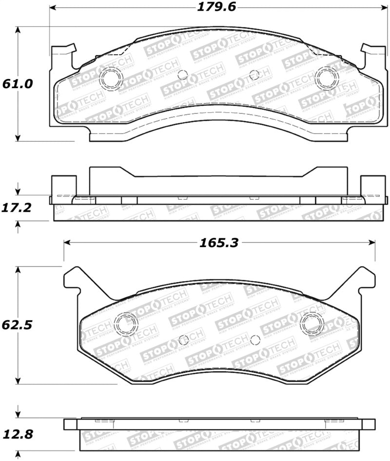 StopTech Premium Ceramic Brake Pads - 308.01230 Stoptech