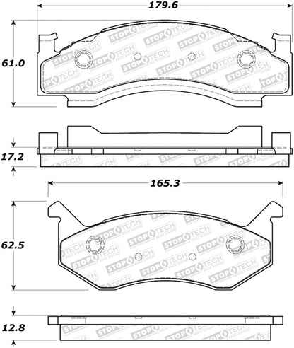 StopTech Premium Ceramic Brake Pads - 308.01230 Stoptech