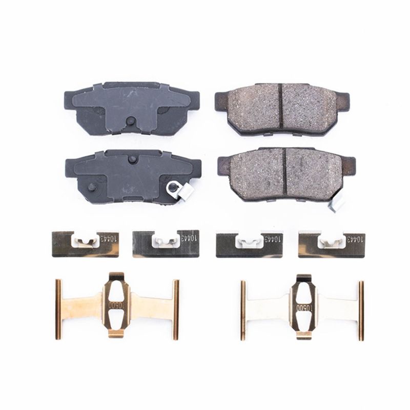 Power Stop 86-01 Acura Integra Rear Z17 Evolution Ceramic Brake Pads w/Hardware PowerStop