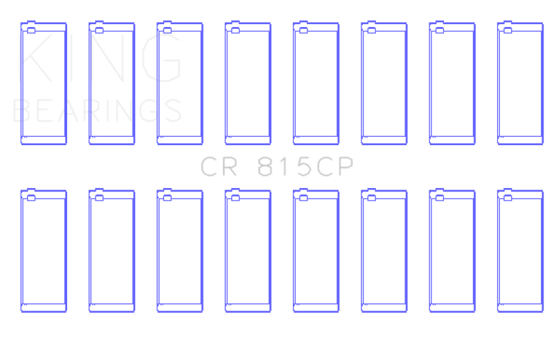 King GM 287, 316, 347, 370,400, 421, 428, 455 Connecting Rod Bearing Set