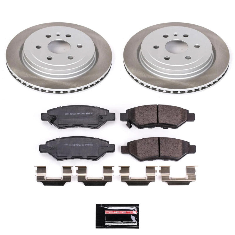 Power Stop 2011 Saab 9-4X Rear Semi-Coated Rotor Kit PowerStop
