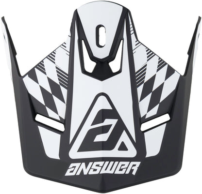 Answer AR1 Sweep Visor Black/White Youth